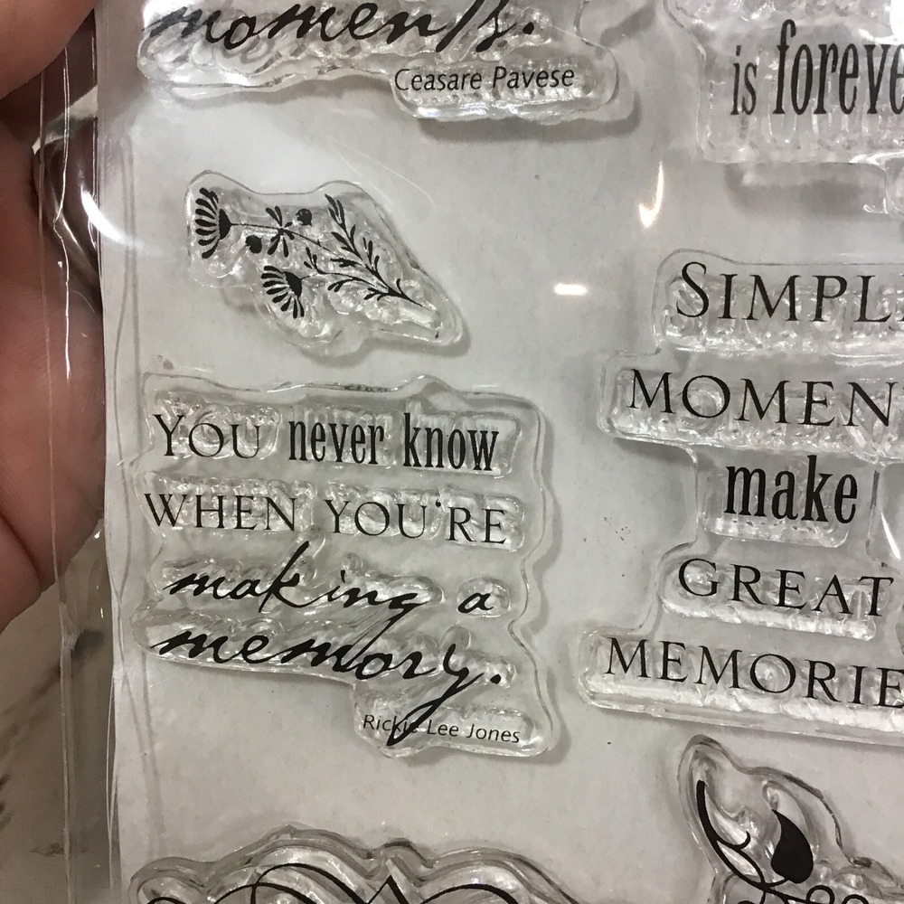 Clear Stamps Lot Of 2 Packages Sayings‎ Phrases Love Family Scrapbooking - Picture 3 of 7